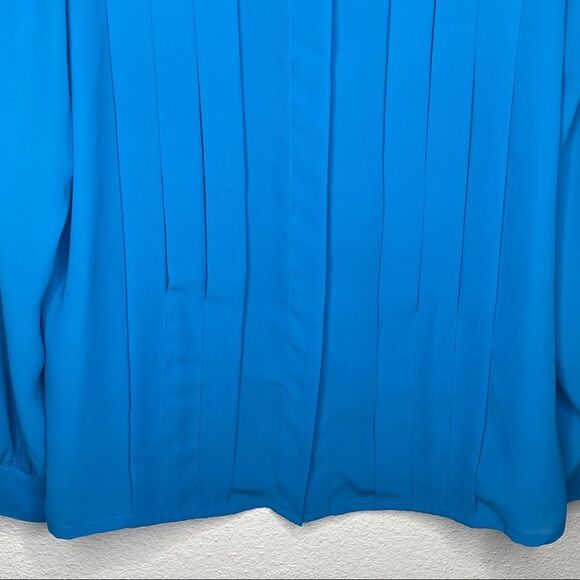 Vintage La Blouse Blue Blouse - Picture 3 of 7